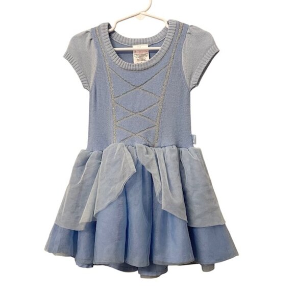 Disney Princess Blue Cinderella Cosplay Dress Tulle Size 2T - Picture 1 of 12